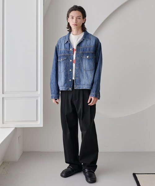 NOUN(ノウン)の「trucker denim jacket (blue)(デニムジャケット・メンズ・その他・1/2)」の4枚目の写真