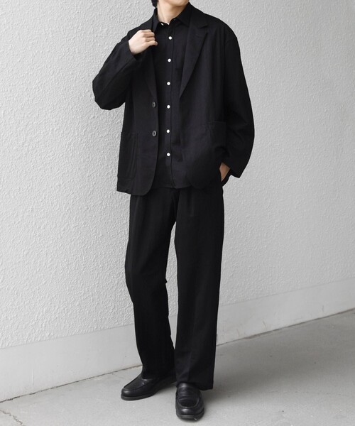 SHIPS any(シップス エニィ)の「SHIPS any:〈接触冷感/ストレッチ〉360° THE CIRCLE STRETCH リネン ミックス リラックス ジャケット(セットアップ対応)◇(テーラードジャケット・メンズ・ネイビー/カーキ/ブラック・X-LARGE/LARGE/MEDIUM/SMALL)」の8枚目の写真