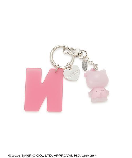 sanrio house(サンリオハウス)の「ハローキティイニシャルチャーム【N】(キーケース/キーアクセサリー・レディース・ライトブルー/ホワイト/ライトピンク/ブラック・F)」の6枚目の写真