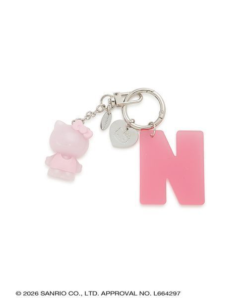 sanrio house(サンリオハウス)の「ハローキティイニシャルチャーム【N】(キーケース/キーアクセサリー・レディース・ライトブルー/ホワイト/ライトピンク/ブラック・F)」の16枚目の写真