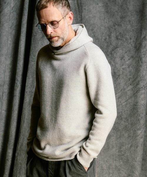 wjk(ダヴルジェイケイ)の「mpa4094- back pile hoodie パイルパーカー(6886 wn07j)(パーカー・メンズ・ライトベージュ/ブラック/ライトグレー・S/M/L/XL)」の3枚目の写真