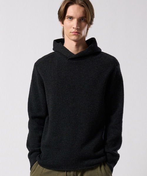 wjk(ダヴルジェイケイ)の「mpa4094- back pile hoodie パイルパーカー(6886 wn07j)(パーカー・メンズ・ライトベージュ/ブラック/ライトグレー・S/M/L/XL)」の2枚目の写真