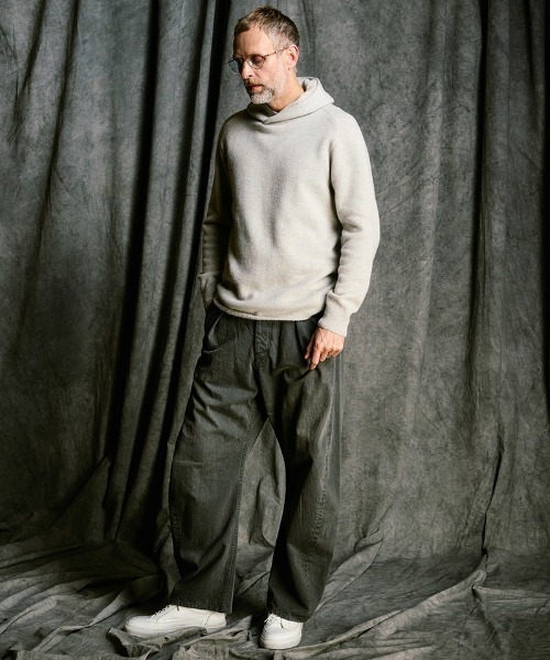 wjk(ダヴルジェイケイ)の「mpa4094- back pile hoodie パイルパーカー(6886 wn07j)(パーカー・メンズ・ライトベージュ/ブラック/ライトグレー・S/M/L/XL)」の5枚目の写真