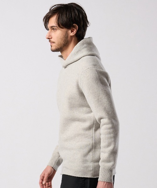 wjk(ダヴルジェイケイ)の「mpa4094- back pile hoodie パイルパーカー(6886 wn07j)(パーカー・メンズ・ライトベージュ/ブラック/ライトグレー・S/M/L/XL)」の9枚目の写真