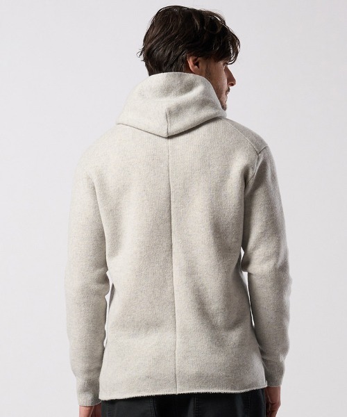 wjk(ダヴルジェイケイ)の「mpa4094- back pile hoodie パイルパーカー(6886 wn07j)(パーカー・メンズ・ライトベージュ/ブラック/ライトグレー・S/M/L/XL)」の10枚目の写真
