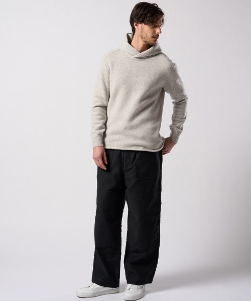 wjk(ダヴルジェイケイ)の「mpa4094- back pile hoodie パイルパーカー(6886 wn07j)(パーカー・メンズ・ライトベージュ/ブラック/ライトグレー・S/M/L/XL)」の11枚目の写真