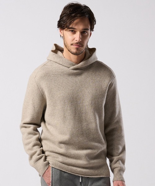 wjk(ダヴルジェイケイ)の「mpa4094- back pile hoodie パイルパーカー(6886 wn07j)(パーカー・メンズ・ライトベージュ/ブラック/ライトグレー・S/M/L/XL)」の15枚目の写真