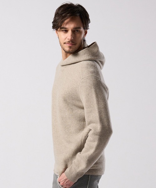 wjk(ダヴルジェイケイ)の「mpa4094- back pile hoodie パイルパーカー(6886 wn07j)(パーカー・メンズ・ライトベージュ/ブラック/ライトグレー・S/M/L/XL)」の16枚目の写真