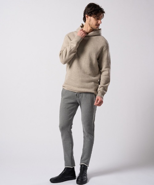 wjk(ダヴルジェイケイ)の「mpa4094- back pile hoodie パイルパーカー(6886 wn07j)(パーカー・メンズ・ライトベージュ/ブラック/ライトグレー・S/M/L/XL)」の18枚目の写真