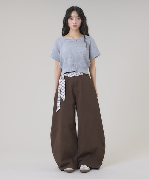 apres jour mignon（アプレジュールミニョン）の「スパンコールラメニット（ニット/セーター・レディース・ピンク/ブルー/オフホワイト・LARGE/フリー）」の5枚目の写真