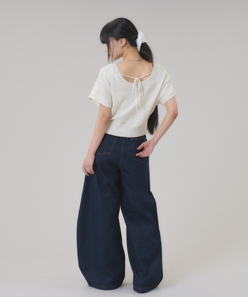 apres jour mignon（アプレジュールミニョン）の「スパンコールラメニット（ニット/セーター・レディース・ピンク/ブルー/オフホワイト・LARGE/フリー）」の13枚目の写真