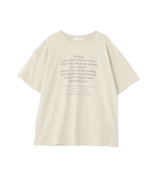AMERICAN HOLIC(アメリカンホリック)の「メッセージロゴTシャツ(Tシャツ/カットソー・レディース・オフホワイト/チャコールグレー/ホワイト系その他・M/L)」の14枚目の写真