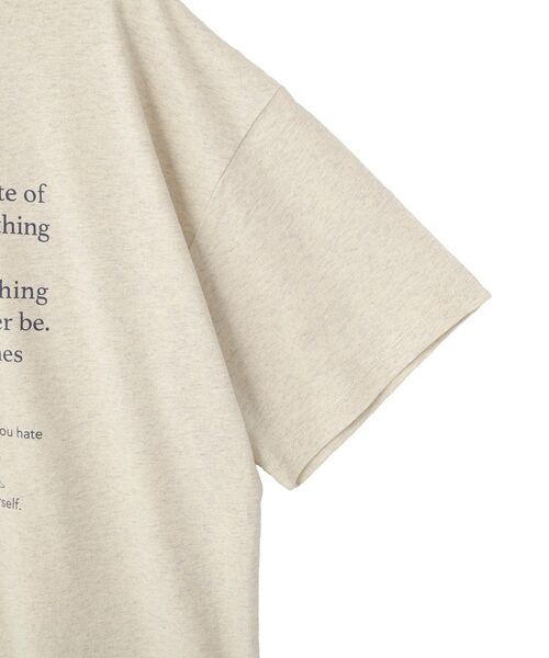 AMERICAN HOLIC(アメリカンホリック)の「メッセージロゴTシャツ(Tシャツ/カットソー・レディース・オフホワイト/チャコールグレー/ホワイト系その他・M/L)」の17枚目の写真