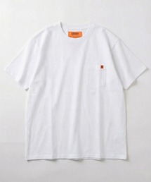 【92】【UNIVERSAL OVERALL/ユニバーサルオーバーオール】Uロゴピスネーム ポケット付 クルーネックTシャツ/無地/アメカジ