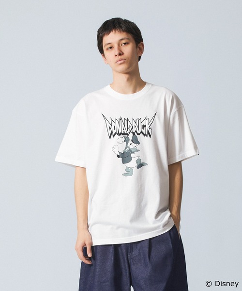 Disney(ディズニー)の「Donald Duck / S/S TEE(Tシャツ/カットソー・メンズ・ブラック/アッシュ/ホワイト・XL/L/M)」の2枚目の写真