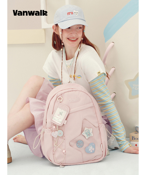 Star Bubble Backpack [Pink]（バックパック/リュック）｜VANWALK