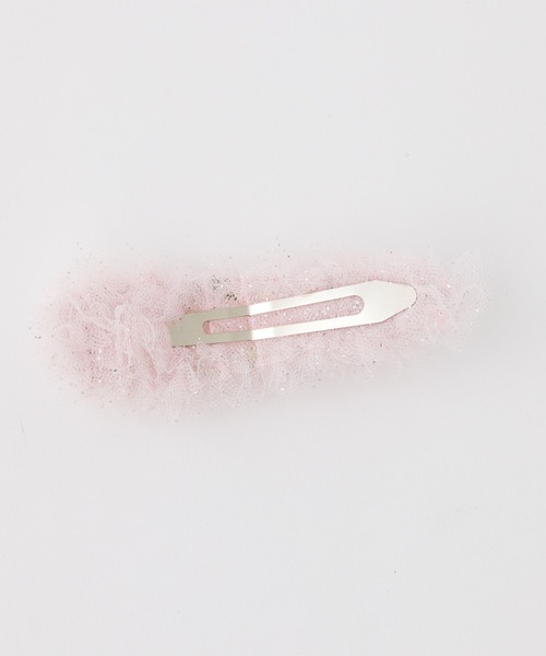 one after another NICE CLAUP（ワンアフターアナザーナイスクラップ）の「【Tulle Collection】チュールヘアピン（バレッタ/ヘアクリップ・レディース・ピンク/アイボリー/サックスブルー・FREE）」の6枚目の写真