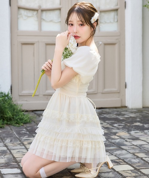 one after another NICE CLAUP（ワンアフターアナザーナイスクラップ）の「【Tulle Collection】チュールヘアピン（バレッタ/ヘアクリップ・レディース・ピンク/アイボリー/サックスブルー・FREE）」の12枚目の写真
