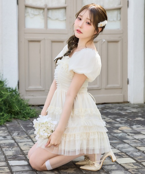 one after another NICE CLAUP（ワンアフターアナザーナイスクラップ）の「【Tulle Collection】チュールヘアピン（バレッタ/ヘアクリップ・レディース・ピンク/アイボリー/サックスブルー・FREE）」の11枚目の写真