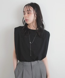 LIAN（リアン）の「【新色追加】ショルダータックトップス（Tシャツ/カットソー）」