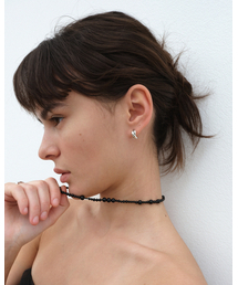Cross Hoop Earring (silver925)