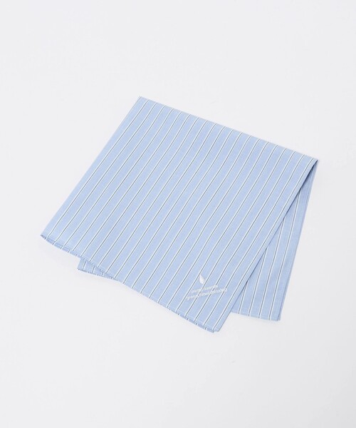 green label relaxing(グリーンレーベルリラクシング)の「GLR ファイン エンブロイダリー 刺しゅう ハンカチ(バンダナ/スカーフ・メンズ・ブラウン系/ベージュ/ロイヤルブルー/レッド/ナチュラル/ブラック・FREE)」の5枚目の写真