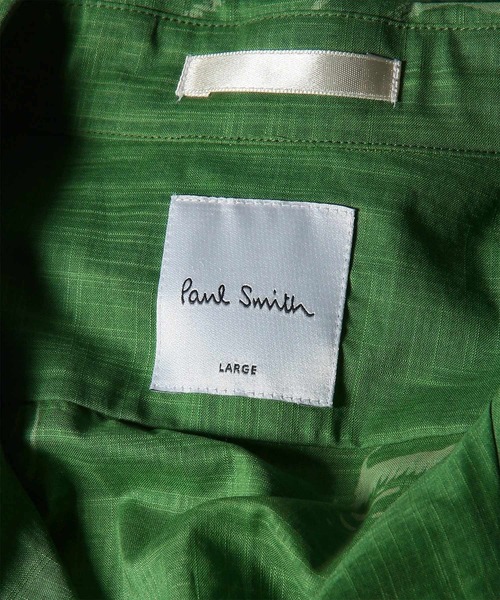 Paul Smith(ポールスミス)の「"Travels Toile" オープンカラーシャツ / 163640 332(シャツ/ブラウス・メンズ・グリーン/キナリ・X-LARGE/LARGE/MEDIUM/SMALL)」の5枚目の写真