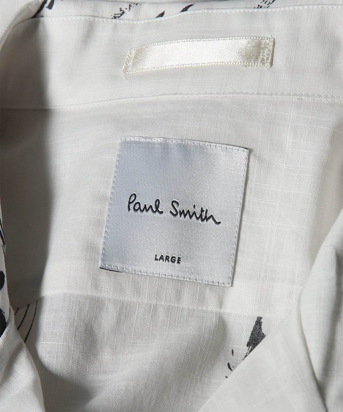 Paul Smith(ポールスミス)の「"Travels Toile" オープンカラーシャツ / 163640 332(シャツ/ブラウス・メンズ・グリーン/キナリ・X-LARGE/LARGE/MEDIUM/SMALL)」の9枚目の写真