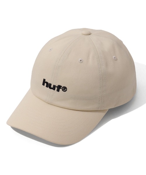 HUF(ハフ)の「【HUF/ハフ】89 EMBROIDERED 6 PANEL CV HAT / エンブロイダリー クラシック 6パネル カーブバイザー キャップ(キャップ・メンズ・クリーム/グレイッシュベージュ/ブラック・FREE)」の2枚目の写真