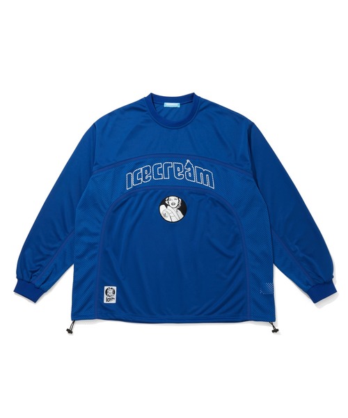 ICECREAM(アイスクリーム)の「MESH LS SHIRT(Tシャツ/カットソー・メンズ・ブルー/グレー/ブラック・LARGE/MEDIUM)」の1枚目の写真