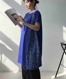 チュニック as know as plus ワンピース AS KNOW AS plus アズノゥアズプラス の 異素材合わせてシャツワンピース シャツワンピース
