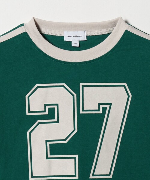 green label relaxing(グリーンレーベルリラクシング)の「【WEB限定】ナンバープリント Tシャツ/ キッズ 100cm-160cm(Tシャツ/カットソー・キッズ・オフホワイト/ライトブルー/ワイン/ケリーグリーン・120cm/100cm/110cm/130cm/160cm/150cm/140cm)」の12枚目の写真