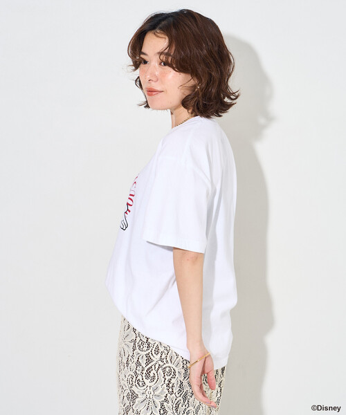 FREAK'S STORE(フリークスストア)の「GOOD ROCK SPEED/グッドロックスピード 【MICKEY MOUSE】プリントTシャツ/【ミッキーマウス】(Tシャツ/カットソー・レディース・ホワイト/ライトグレー/オフホワイト・フリ-)」の15枚目の写真