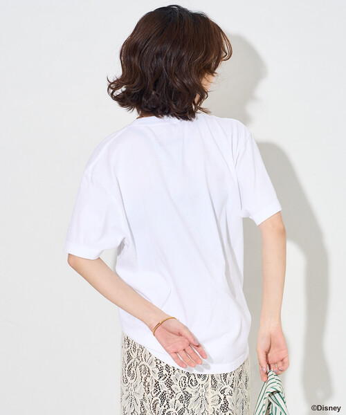 FREAK'S STORE(フリークスストア)の「GOOD ROCK SPEED/グッドロックスピード 【MICKEY MOUSE】プリントTシャツ/【ミッキーマウス】(Tシャツ/カットソー・レディース・ホワイト/ライトグレー/オフホワイト・フリ-)」の16枚目の写真