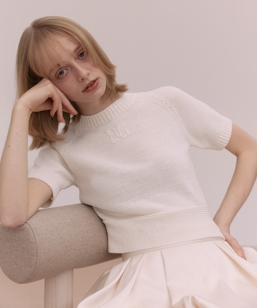 EIMY ISTOIRE（エイミーイストワール）の「EIMY RIBBON KNIT（ニット/セーター・レディース・ライトピンク/ブラック/レッド/ホワイト/ベージュ・F）」の15枚目の写真