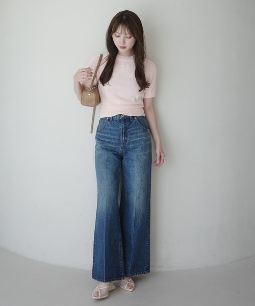 EIMY ISTOIRE（エイミーイストワール）の「EIMY RIBBON KNIT（ニット/セーター・レディース・ライトピンク/ブラック/レッド/ホワイト/ベージュ・F）」の14枚目の写真