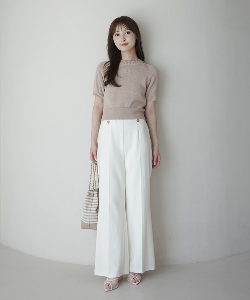 EIMY ISTOIRE（エイミーイストワール）の「EIMY RIBBON KNIT（ニット/セーター・レディース・ライトピンク/ブラック/レッド/ホワイト/ベージュ・F）」の11枚目の写真