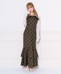 apres jour（アプレジュール）の「リボンデザインティアードキャミワンピース（ワンピース）」