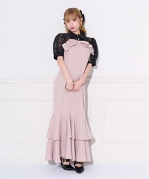 apres jour（アプレジュール）の「リボンデザインティアードキャミワンピース（ワンピース）」