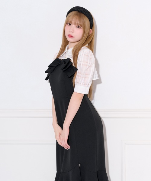 apres jour(アプレジュール)の「リボンデザインティアードキャミワンピース(ワンピース・レディース・ブラック/ブラック系その他/ピンク/ブラウン系その他・SMALL/X-LARGE/MEDIUM)」の9枚目の写真
