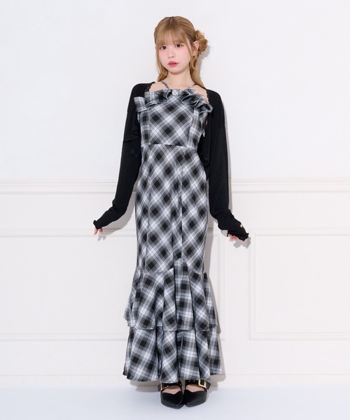 apres jour(アプレジュール)の「リボンデザインティアードキャミワンピース(ワンピース・レディース・ブラック/ブラック系その他/ピンク/ブラウン系その他・SMALL/X-LARGE/MEDIUM)」の15枚目の写真