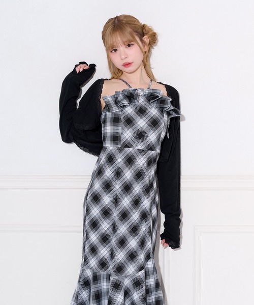 apres jour(アプレジュール)の「リボンデザインティアードキャミワンピース(ワンピース・レディース・ブラック/ブラック系その他/ピンク/ブラウン系その他・SMALL/X-LARGE/MEDIUM)」の12枚目の写真