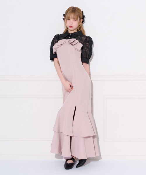 プ*読様 Dreaming drop アンジュールワンピース 限定カラーDreamingDrop漆黒のアンジュールOP（即納品） - Maison de
