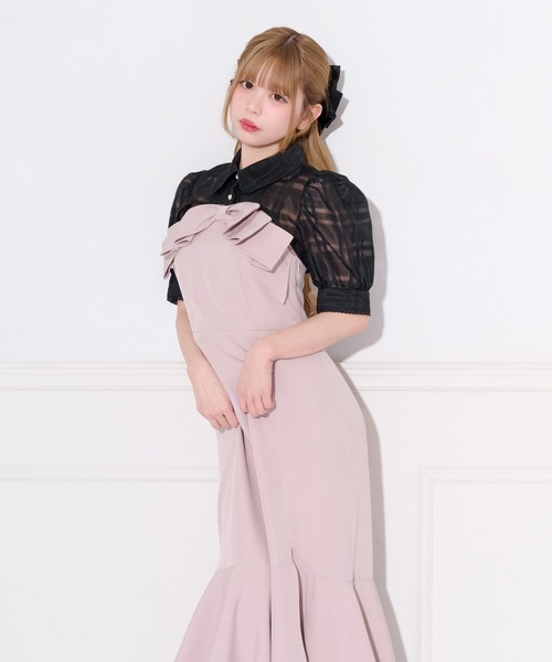 apres jour(アプレジュール)の「リボンデザインティアードキャミワンピース(ワンピース・レディース・ブラック/ブラック系その他/ピンク/ブラウン系その他・SMALL/X-LARGE/MEDIUM)」の22枚目の写真
