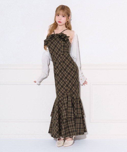 apres jour(アプレジュール)の「リボンデザインティアードキャミワンピース(ワンピース・レディース・ブラック/ブラック系その他/ピンク/ブラウン系その他・SMALL/X-LARGE/MEDIUM)」の21枚目の写真