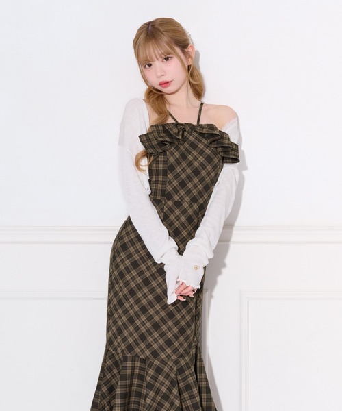 apres jour(アプレジュール)の「リボンデザインティアードキャミワンピース(ワンピース・レディース・ブラック/ブラック系その他/ピンク/ブラウン系その他・SMALL/X-LARGE/MEDIUM)」の19枚目の写真