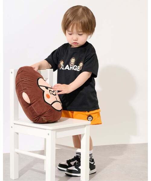 XLARGE KIDS(エクストララージキッズ)の「ファニーゴリラ ウォーターギミックショートパンツ(その他パンツ・キッズ・グレー/オレンジ・100cm/130cm/90cm/110cm/80cm/120cm/140cm)」の4枚目の写真