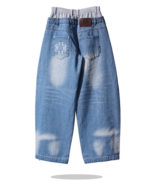 Laufer(ロイファー)の「【Laufer】ダブルウエスト ワイドカーブデニムパンツ / Double-Waist Wide-Curve Denim Pants(デニムパンツ・メンズ・ブルー/ネイビー/ブラック・S/M/L)」の15枚目の写真