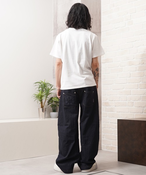 Laufer(ロイファー)の「【Laufer】ダブルウエスト ワイドカーブデニムパンツ / Double-Waist Wide-Curve Denim Pants(デニムパンツ・メンズ・ブルー/ネイビー/ブラック・S/M/L)」の12枚目の写真