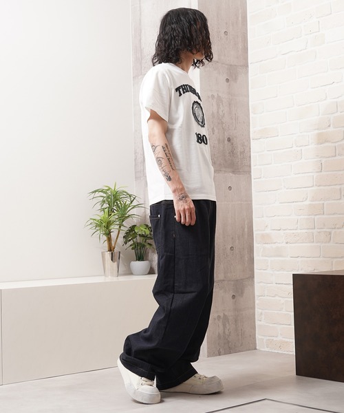 Laufer(ロイファー)の「【Laufer】ダブルウエスト ワイドカーブデニムパンツ / Double-Waist Wide-Curve Denim Pants(デニムパンツ・メンズ・ブルー/ネイビー/ブラック・S/M/L)」の13枚目の写真
